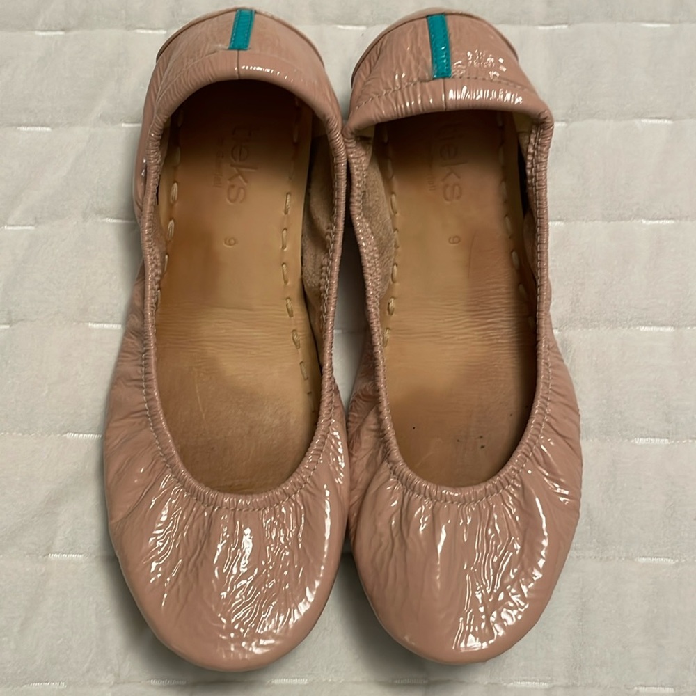 Tieks Patent Blush Size 9